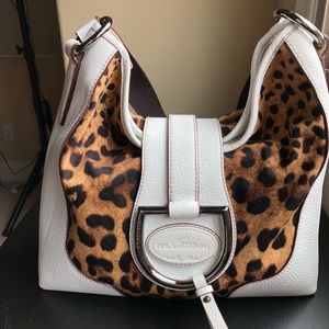 Dolce & Gabbana Leopard Print Leather Handbag